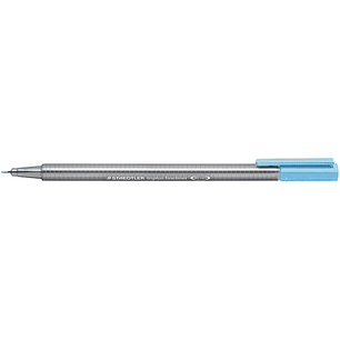 Staedtler Triplus Fineliner 334 Rotulador de Punta Fina - Trazo de 0.3mm - Tinta Base de Agua - Color Azul Agua