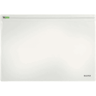 Leitz Traveller Pack de 2 Fundas Multiusos Transparentes - Tamaño 230x1x330mm - Cierre de Cremallera