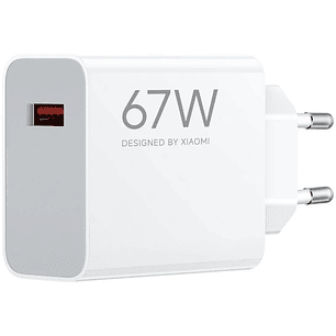 Xiaomi HyperCharge Cargador de Pared 67W QC3.0 - USB-A - Carga Rapida - Color Blanco