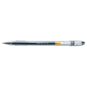 Pilot Boligrafo de Gel G1 - Recargable - Punta de Bola 0.5mm - Trazo 0.3mm - Cuerpo Transparente - Color Negro