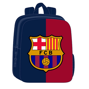 Safta F.C.Barcelona Mochila Guarderia 3D de 6L - Asa de Mano Superior - Asas Regulables y Acolchadas - Cierre de Cremallera - 22x27x10cm - Color Rojo 