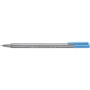 Staedtler Triplus Fineliner 334 Rotulador de Punta Fina - Trazo de 0.3mm - Tinta Base de Agua - Color Azul Cielo