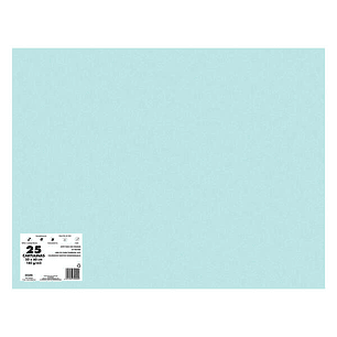 Dohe Pack de 25 Cartulinas de 180 G/M2 - Tamaño 50x65cm - PH Neutro - Libres de Cloro Elemental - Colorantes Biodegradables - Color Azul Sado
