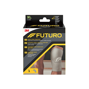 Futuro Comfort Rodillera - Talla XL (49.5 - 55.9cm) - Transpirable - Elastico - Color Gris