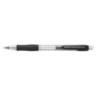 Pilot Portaminas SuperGrip H185 - Trazo 0.5mm - Mina HB - Cuerpo Negro