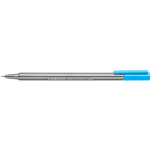 Staedtler Triplus Fineliner 334 Rotulador de Punta Fina - Trazo de 0.3mm - Tinta Base de Agua - Color Azul Neon