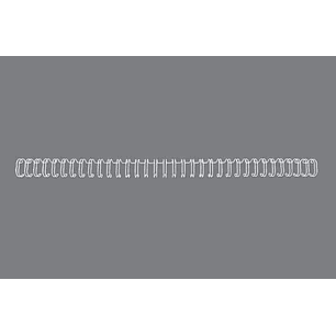 GBC Wirebind Pack de 100 Alambres de Encuadernacion 8mm para Paso 3:1 Redondo o Cuadrado - Formato A4 - Para 34 Orificios - Encuaderna hasta 70 Hojas 