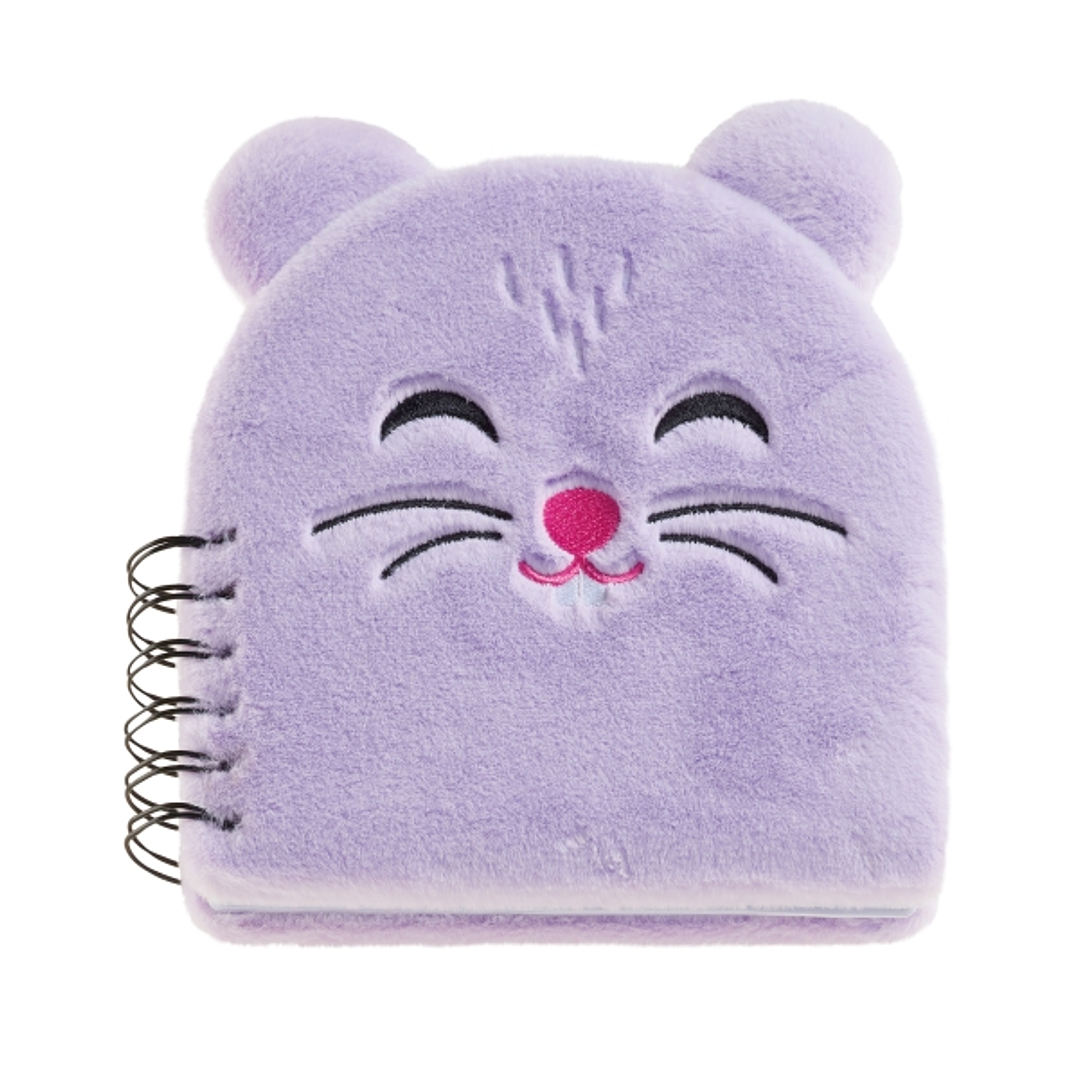 Miquel Rius Back2Fun Cuaderno Peluche Hamster - 160 Hojas Rayadas de Papel 80 g/m2 - Guardas Estampadas y Primera Pagina con Portadilla 1