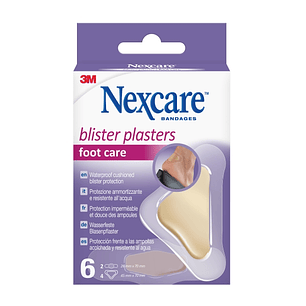Nexcare Blister Pack de 6 Apositos Surtidos - Resistente al Agua - Ultrafino - Color Transparente