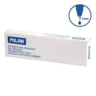 Milan P1 Touch Pack de 50 Recambios - Punta de 1mm - Color Azul