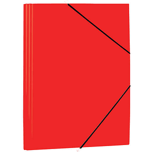 Mariola Carpeta de Polipropileno con Solapas 450 Micras - Formato Folio - Medidas 34x25cm - Cierre con Goma Elastica - Color Rojo