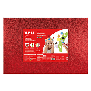 Apli Goma Eva Purpurina Multicolor 600x400 - 5 Hojas Brillantes y Flexibles