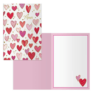 Dohe Love Pack de 6 Tarjetas de Felicitacion para Parejas - 11.5x17cm - Impresas a Todo Color - Estampaciones con Pelicula de Color - Estampacion en S