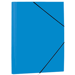 Mariola Carpeta de Polipropileno con Solapas 450 Micras - Formato Folio - Medidas 34x25cm - Cierre con Goma Elastica - Color Azul