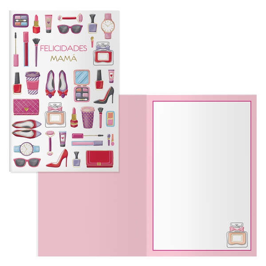 Dohe Beautiful Pack de 6 Tarjetas de Felicitacion para Padres - 11.5x17cm - Impresion a Todo Color - Estampaciones con Pelicula de Color - Estampacion 1