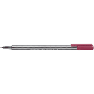 Staedtler Triplus Fineliner 334 Rotulador de Punta Fina - Trazo de 0.3mm - Tinta Base de Agua - Color Rojo Oscuro