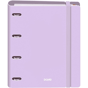 Dohe Serenity Polyfoam Carpeta de 4 Anillas Mixtas de 35mm A4 Recambio 100 Hojas Cuadricula 5mm - Cubierta de Polyfoam 2mm - Cierre con Goma - Incluye