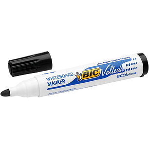 Bic Velleda 1701 ECOlutions Marcadores para Pizarra - Punta Redonda - Trazo de 1.5 mm - Tinta con Base de Alcohol - Ecologico - Borrado Optimo - Color