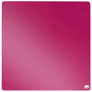 Nobo Tile Mini Pizarra Magnetica 360x360mm - sin Marco - Almohadillas e Imanes Incluidos - Diseño Creativo y Colorido - Fucsia