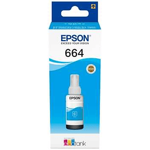 Epson T6642 Cyan Botella de Tinta Original - C13T664240