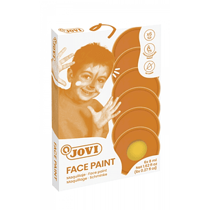 Jovi Estuche de 6 Botes Maquillaje Crema - Hipoalergenico - Base Grasa - Facil Aplicacion - Gran Cobertura - sin Parabenos - Facil de Retirar - Color 