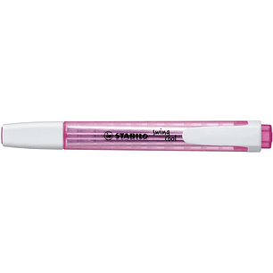 Stabilo Swing Cool Marcador Fluorescente - Cuerpo Plano - Punta Biselada - Trazo entre 1 y 4mm - Tinta con Base de Agua - Antisecado - Color Rosa