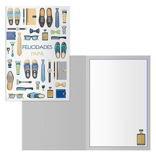 Dohe Galan Pack de 6 Tarjetas de Felicitacion para Padres - 11.5x17cm - Impresas a Todo Color - Estampaciones con Pelicula de Color - Estampacion en S