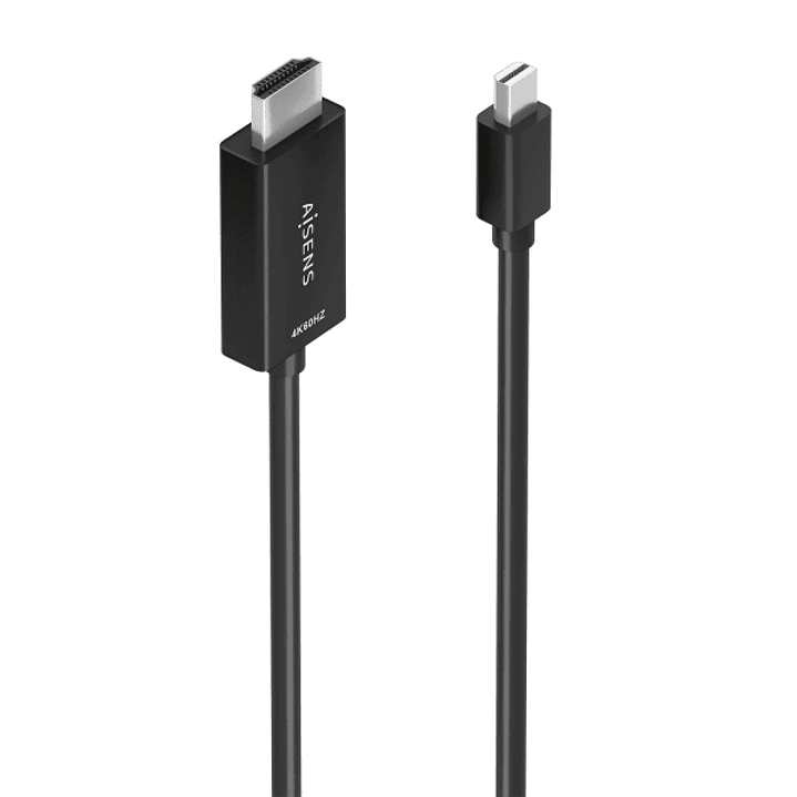 Aisens Cable Conversor MINI DP a HDMI 4K@60HZ - MINI DP/M-HDMI/M - 2.0m - Color Negro 1