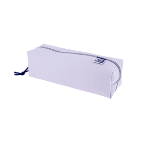 Oxford Live & Go Estuche Cuadrado Grande - Material Acolchado - Goma Elastica para unirlo al Cuaderno - Color Malva