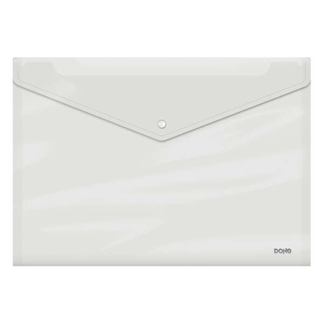 Dohe Sobre Portadocumentos A3 - Cierre de Broche - Polipropileno Cristal Transparente 150 Micras - Transparente 1