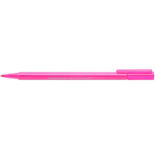 Staedtler Triplus Color 323 Rotulador de Punta Fina - Trazo 1mm Aprox - Tinta Base de Agua - Color Rosa Neon