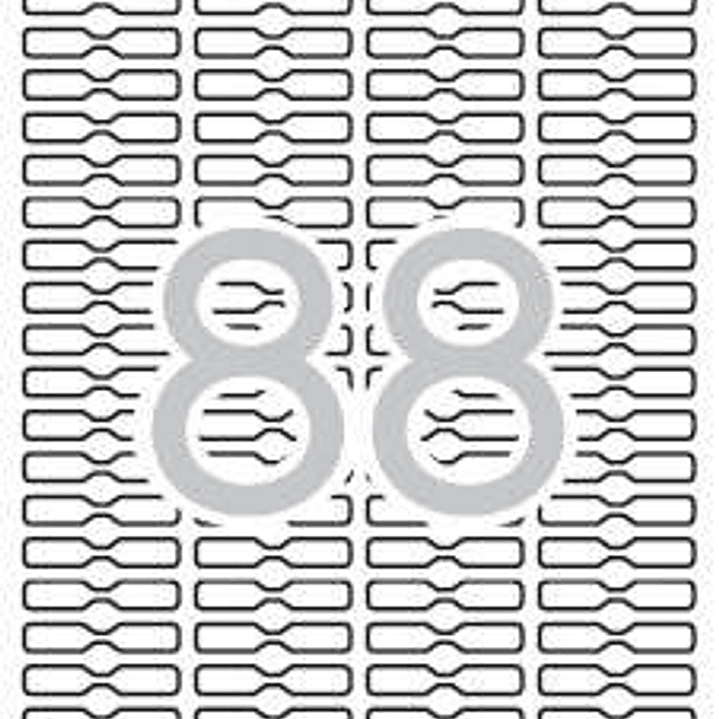 Apli Etiquetas Blancas Removibles Joyeria 45.0 x 8.0mm 25 Hojas 1