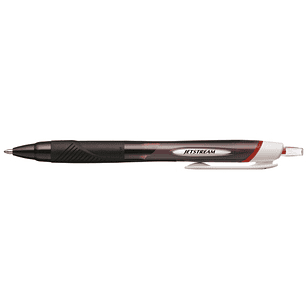 Uni-ball JetStream Sport SXN-150E Boligrafo Retractil - Punta de Bola 1mm - Tinta Pigmentada Resistente al Agua y Luz - Secado Instantaneo - Color Roj