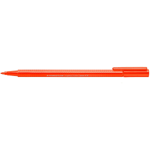 Staedtler Triplus Color 323 Rotulador de Punta Fina - Trazo 1mm Aprox - Tinta Base de Agua - Color Rojo Neon