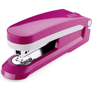 Novus Evolution E 25 Fresh Grapadora + Caja de 200 Grapas 24/6 - Hasta 25 Hojas - Grapado Cerrado, Abierto y Clavado - Color Fucsia