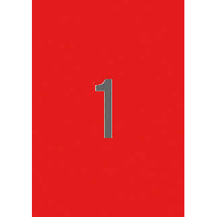 Apli Etiquetas Rojas Permanentes 210.0 x 297.0mm 20 Hojas