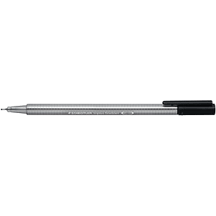 Staedtler Triplus Fineliner 334 Rotulador de Punta Fina - Trazo de 0.3mm - Tinta Base de Agua - Color Negro