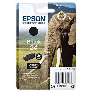 Epson T2421 (24) Negro Cartucho de Tinta Original - C13T24214012