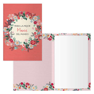 Dohe Orla Pack de 6 Tarjetas de Felicitacion para Madres - 11.5x17cm - Impresion a Todo Color - Estampaciones con Pelicula de Color - Estampacion en S