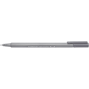 Staedtler Triplus Fineliner 334 Rotulador de Punta Fina - Trazo de 0.3mm - Tinta Base de Agua - Color Gris Paloma