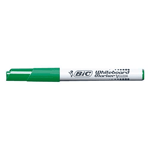 Bic Velleda 1741 Marcador para Pizarra - Punta de 4.5 mm - Trazo 1.4mm - Tinta con Base de Acetona - Borrado Optimo - Larga Duracion - Color Verde