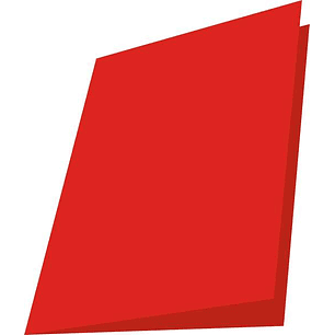 Mariola Pack de 50 Subcarpetas de Cartulina 180gr - Formato A4 - Ranura para Fastener - Color Rojo