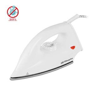 Orbegozo SV 1270 Plancha Seco - Calentamiento Uniforme y Veloz - Base Plana para Calor Homogeneo - Diseño en Punta para Llegar a Todos Los Rincones - 