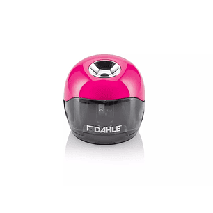 Dahle 250 Afilalapices Electrico - Para Lapices de Ø 8mm - Gran Deposito Transparente - Alimentacion con Pilas AA - Color Rosa