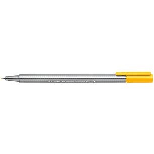 Staedtler Triplus Fineliner 334 Rotulador de Punta Fina - Trazo de 0.3mm - Tinta Base de Agua - Color Amarillo Intenso
