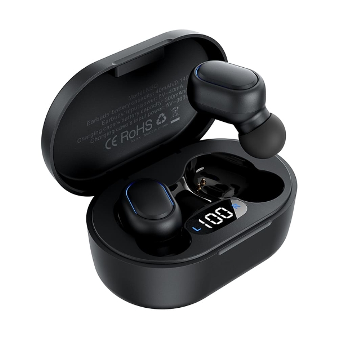 Vention Tiny T11 Auriculares Bluetooth 5.3 con Estuche de Carga - 7h Autonomia - Color Negro 1
