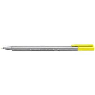 Staedtler Triplus Fineliner 334 Rotulador de Punta Fina - Trazo de 0.3mm - Tinta Base de Agua - Color Amarillo Claro