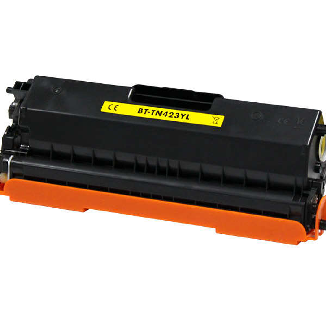 Brother TN421/TN423/TN426 Amarillo Cartucho de Toner Generico - Reemplaza TN421Y/TN423Y/TN426Y 1