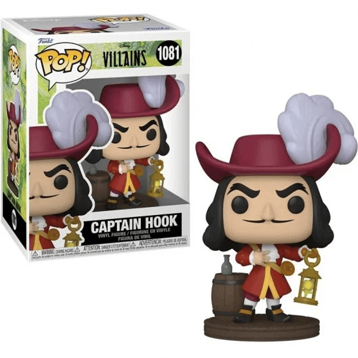 Funko Pop Disney Villanos Capitan Garfio - Figura de Vinilo - Altura 10cm aprox. 1