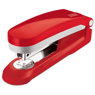 Novus Evolution E 25 Grapadora + Caja de 200 Grapas 24/6 - Hasta 25 Hojas - Grapado Cerrado, Abierto y Clavado - Color Rojo